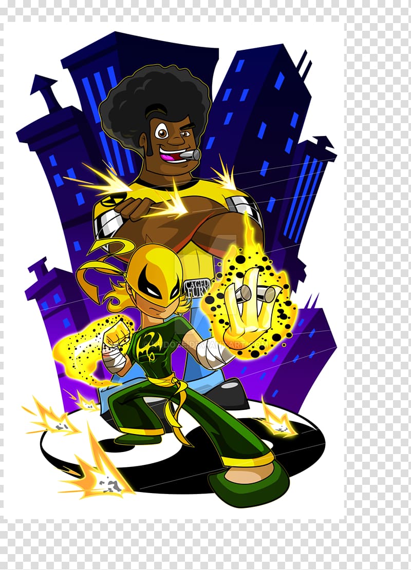 Luke Cage Power Man and Iron Fist Superhero Avengers, luke cage transparent background PNG clipart