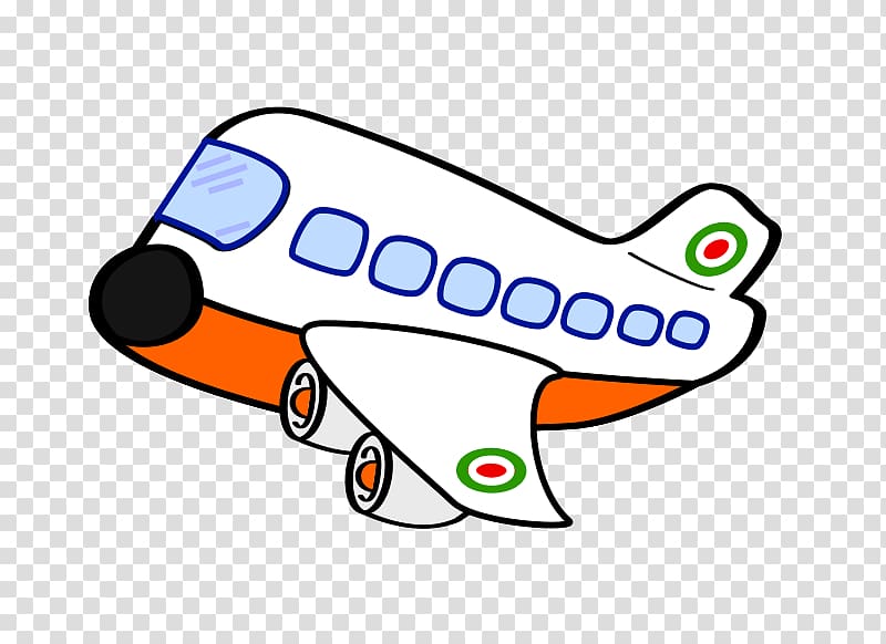 orange and white plane illustrationb, Airplane Cartoon , Cartoon Plane transparent background PNG clipart