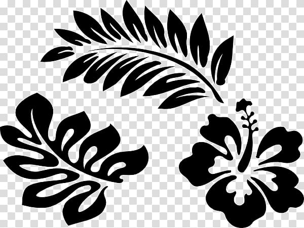 Hawaiian hibiscus Halberd-leaf rosemallow Drawing Computer Icons , black shape transparent background PNG clipart