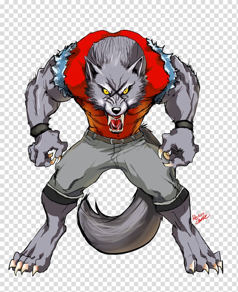 Gray wolf Bloody Roar 2 Werewolf Fan art, others transparent background PNG clipart