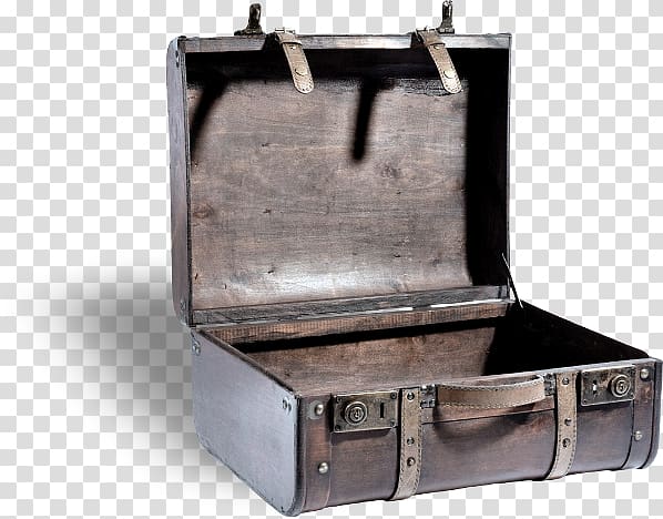 Suitcase Box Trunk Chest, Vintage box transparent background PNG clipart