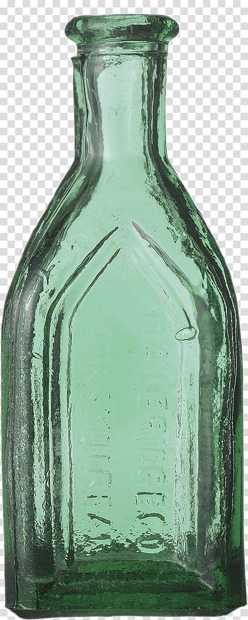 Glass Bottle Transparency and translucency Green, Green glass bottle transparent background PNG clipart