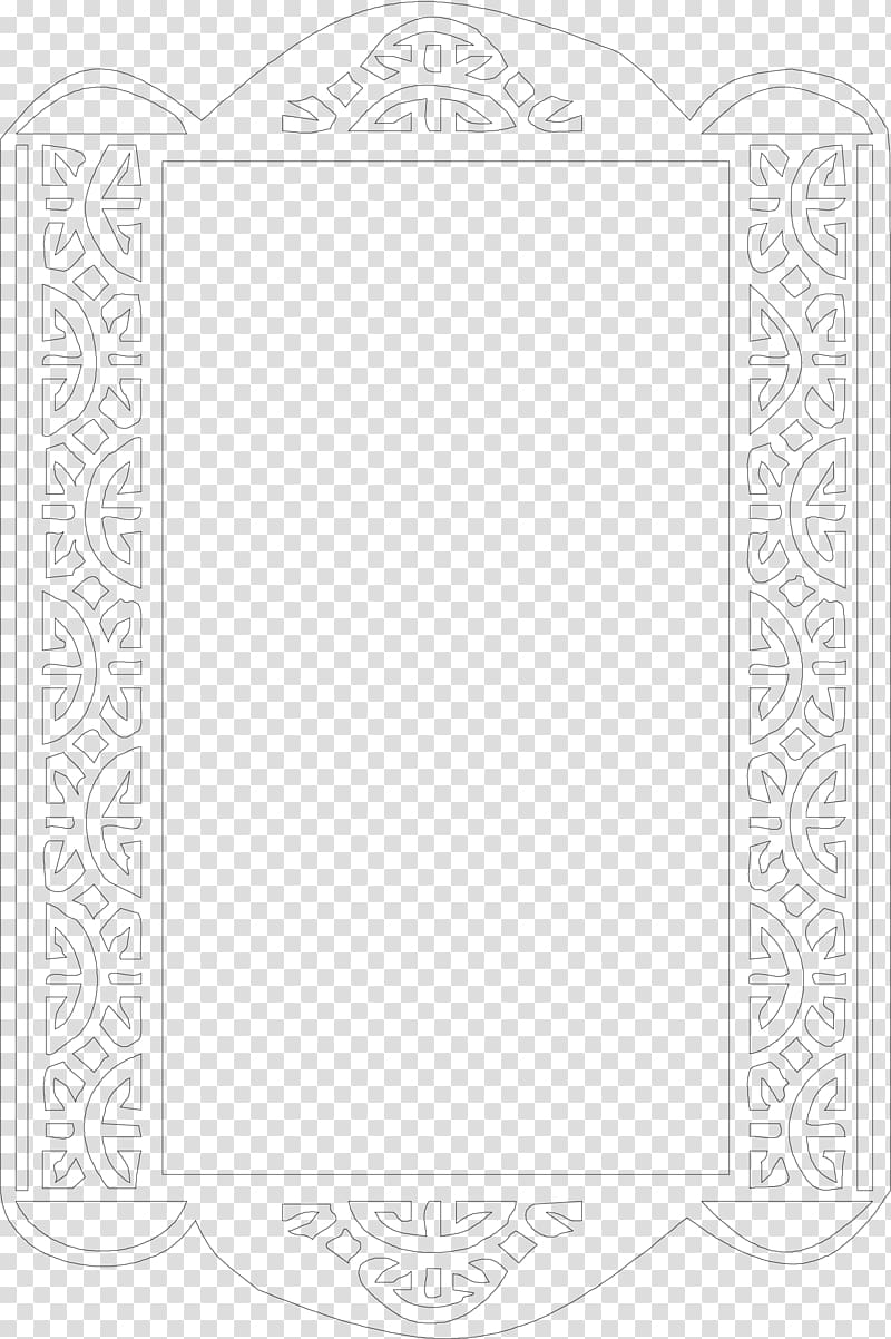 Black and white Romance Icon, Romantic black frame transparent background PNG clipart