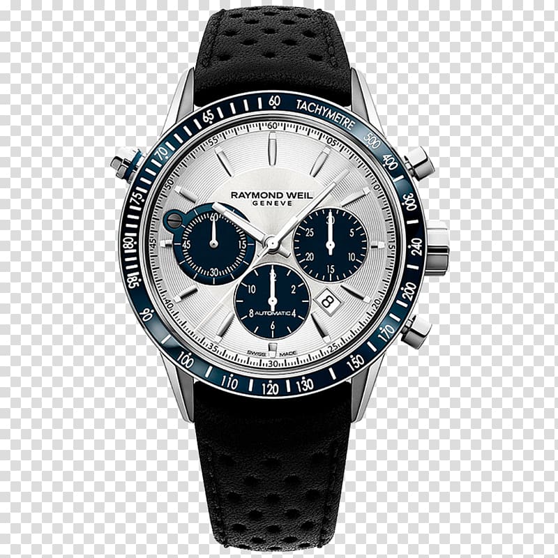Raymond Weil Chronograph Automatic watch Movement, watch transparent background PNG clipart
