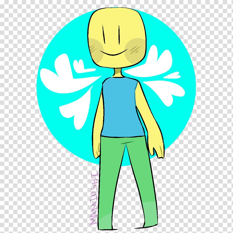 Newbie Fan art Drawing , blue roblox character transparent background PNG clipart
