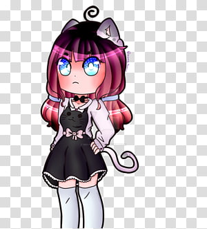 Mangaka Cartoon Black hair Figurine, Miu Miu transparent background PNG clipart thumbnail