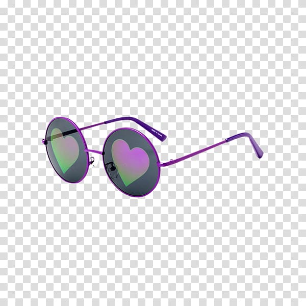 Goggles Mirrored sunglasses Eyewear, Heart sunglasses transparent background PNG clipart