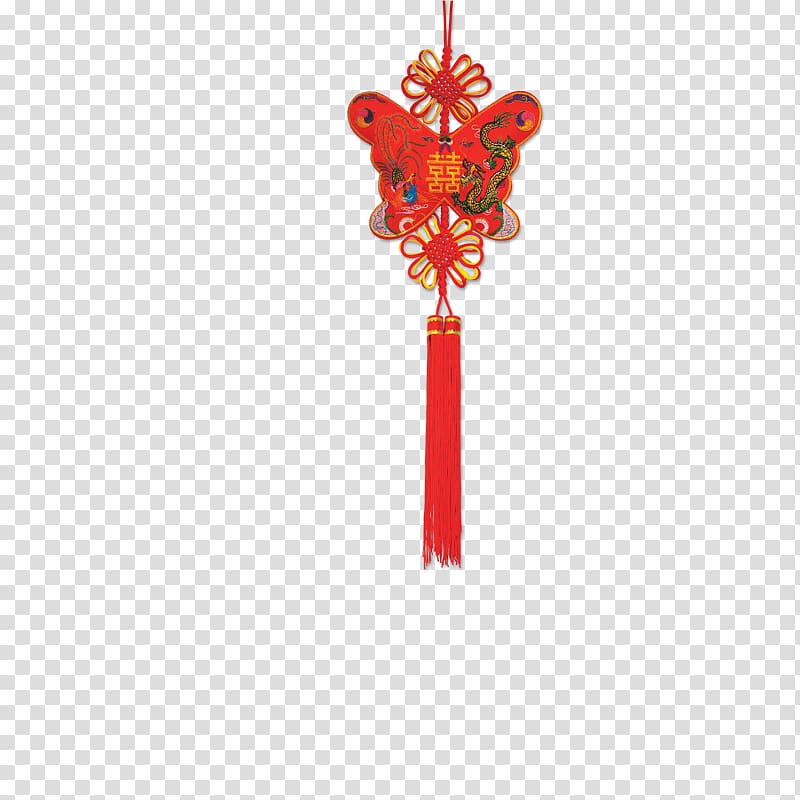 China Red Chinesischer Knoten Computer file, ribbon transparent background PNG clipart