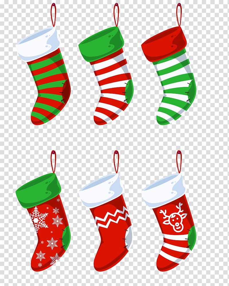 Colored Christmas ings transparent background PNG clipart