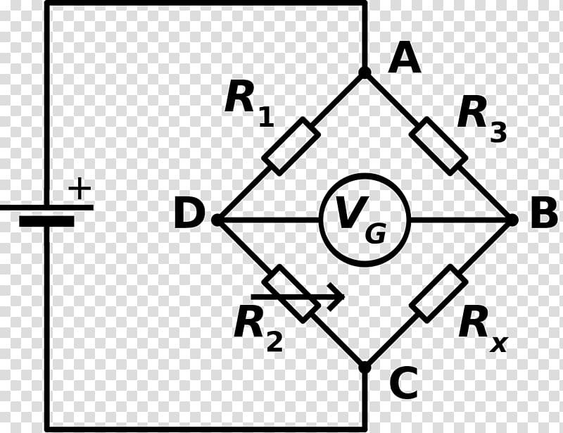 Wheatstone bridge Bridge circuit Electrical network Circuit diagram Schematic, wheath transparent background PNG clipart