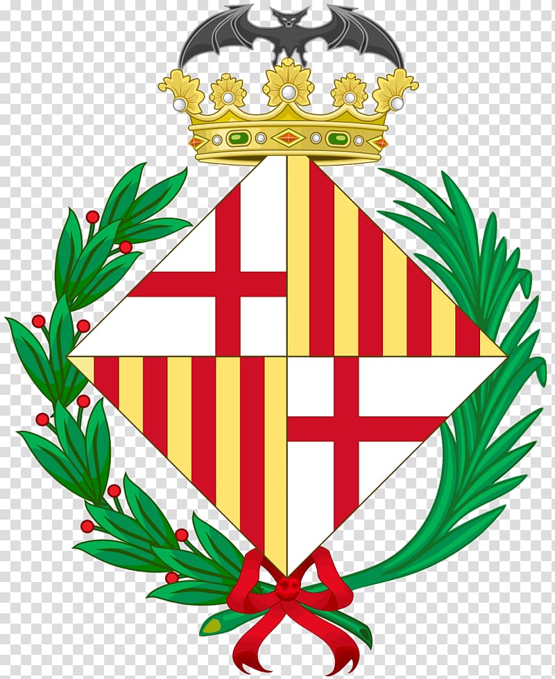 Flag of Barcelona Crown of Aragon Coat of arms, fc barcelona transparent background PNG clipart