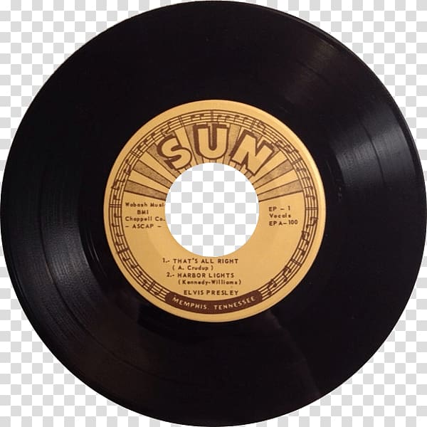 Sun Studio SUN RECORDS Phonograph record Elvis at Sun Sound Recording and Reproduction, ELVIS transparent background PNG clipart