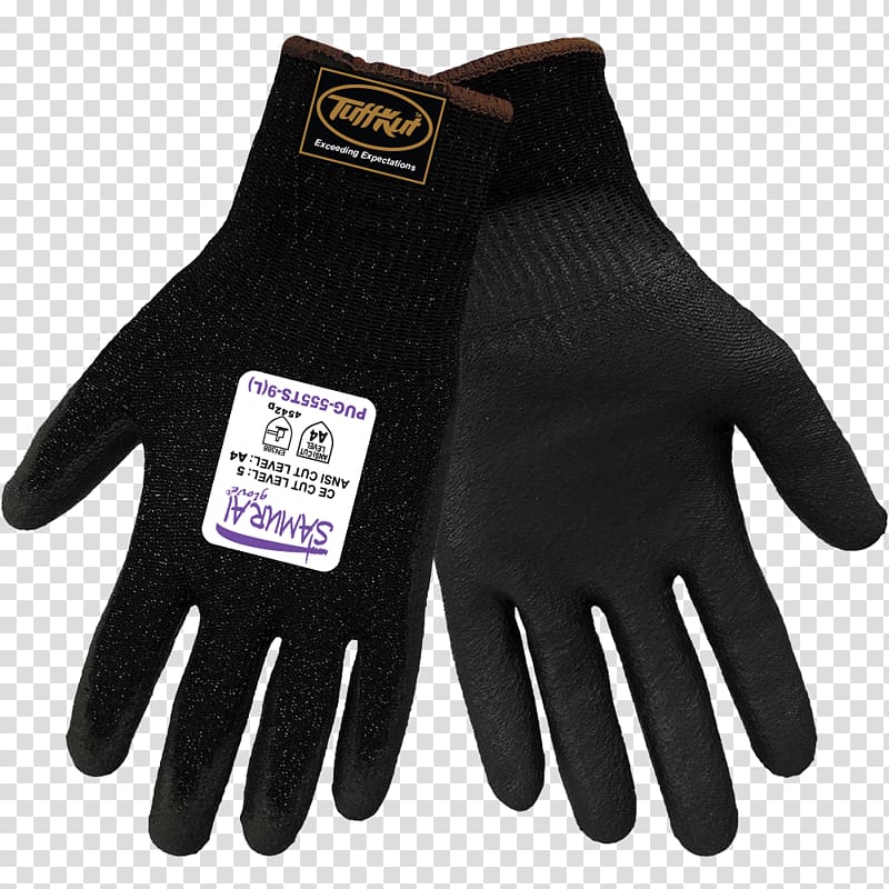 Cut-resistant gloves Polyurethane Kevlar Cycling glove, Added Value Printing Custom Hard Hats transparent background PNG clipart