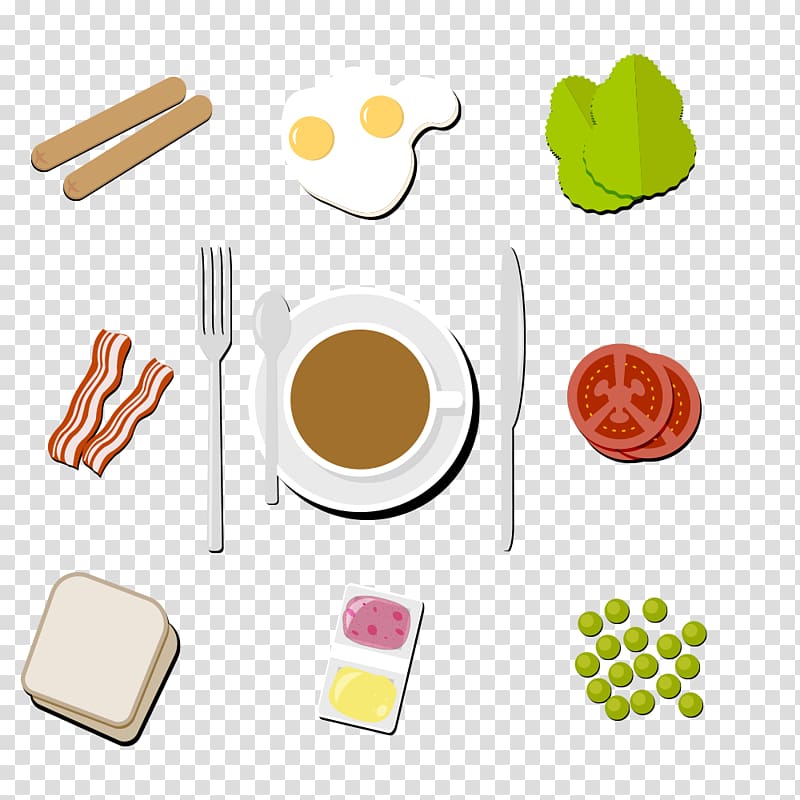 Breakfast European cuisine , Foreign breakfast transparent background PNG clipart