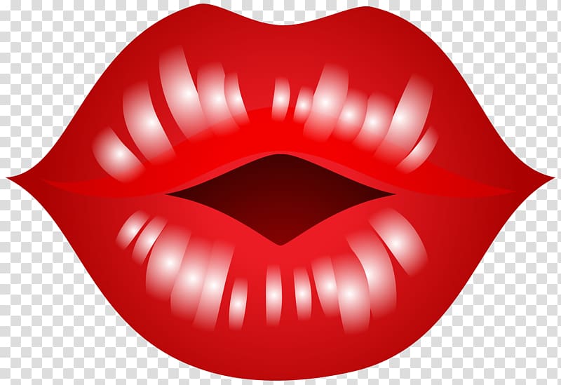 red lips illustration, Kiss Lip Mouth , Kiss Lips transparent background PNG clipart