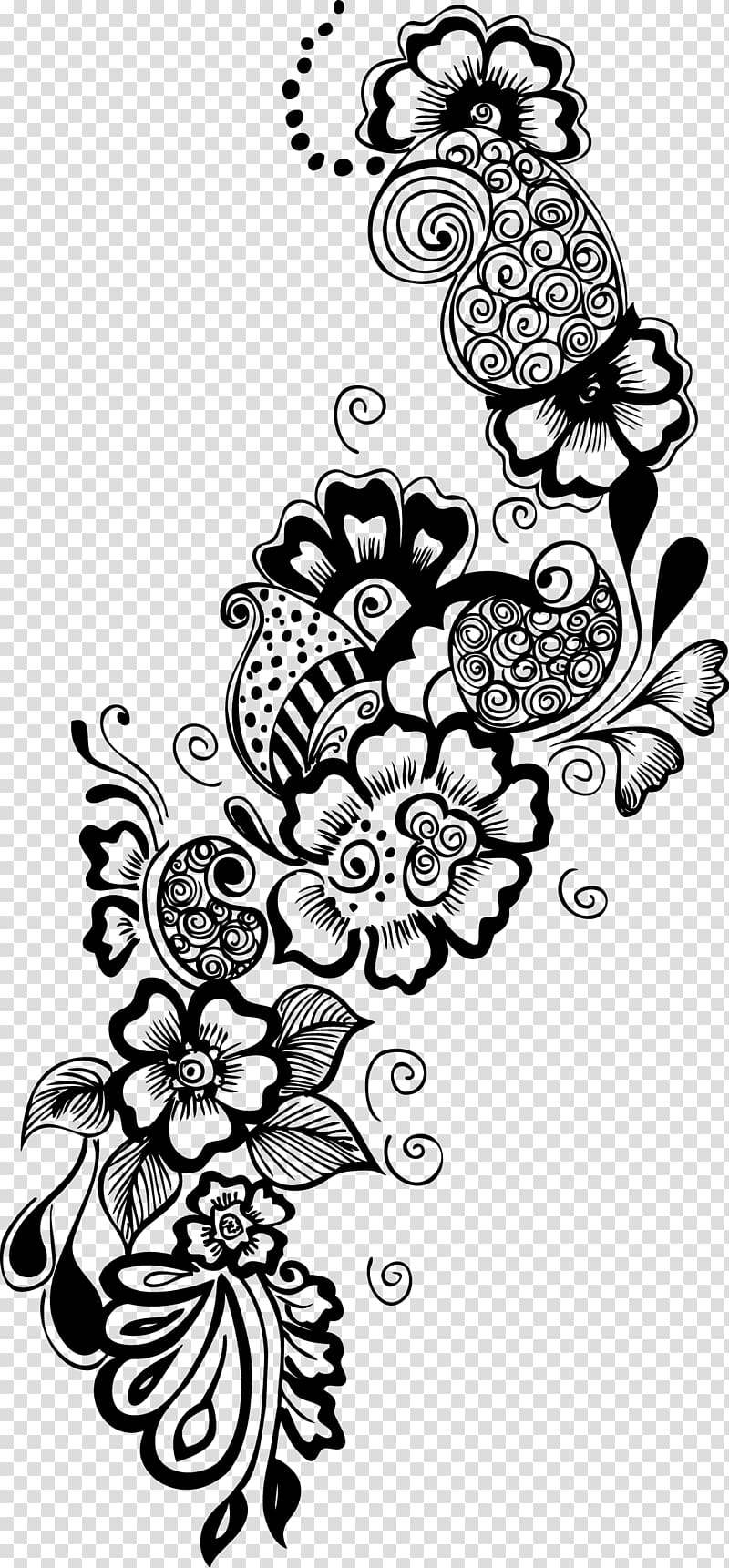 Floral Design Gray Clip Art at  - vector clip art online