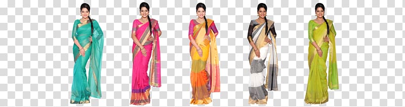 Sari Silk Cotton Color, Silk Saree transparent background PNG clipart