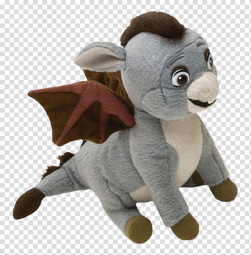 Donkey Stuffed toy, Gray plush toys transparent background PNG clipart
