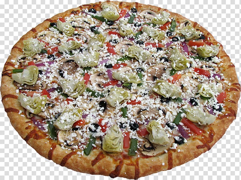 California-style pizza Sicilian pizza Greek pizza Greek cuisine, pizza transparent background PNG clipart