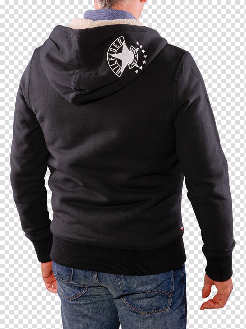 Hoodie Drawstring Sweater Polar fleece Neck, black caviar transparent background PNG clipart