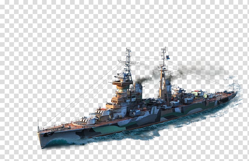 Heavy cruiser World of Warships Battlecruiser Dreadnought, ship transparent background PNG clipart