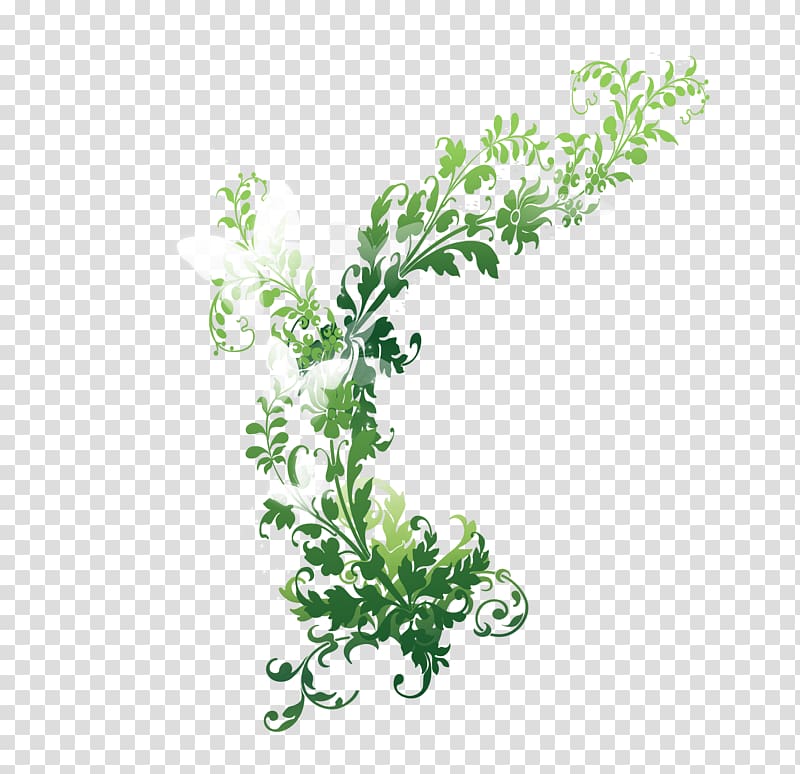 Butterfly , Flower green edge transparent background PNG clipart