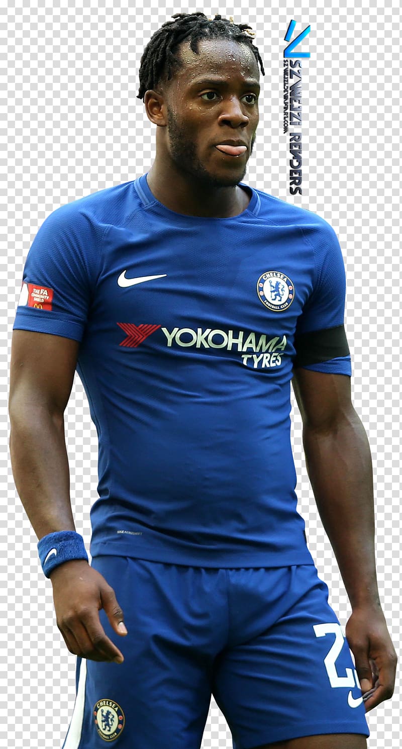 Michy Batshuayi Jersey Chelsea F.C. Football player, football transparent background PNG clipart