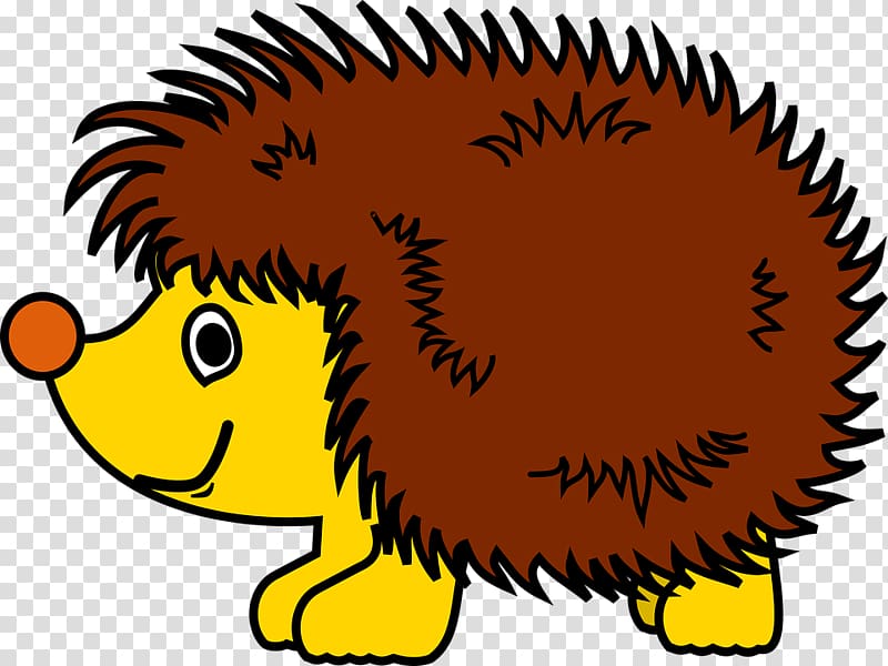 Hedgehog , zoo cartoon transparent background PNG clipart