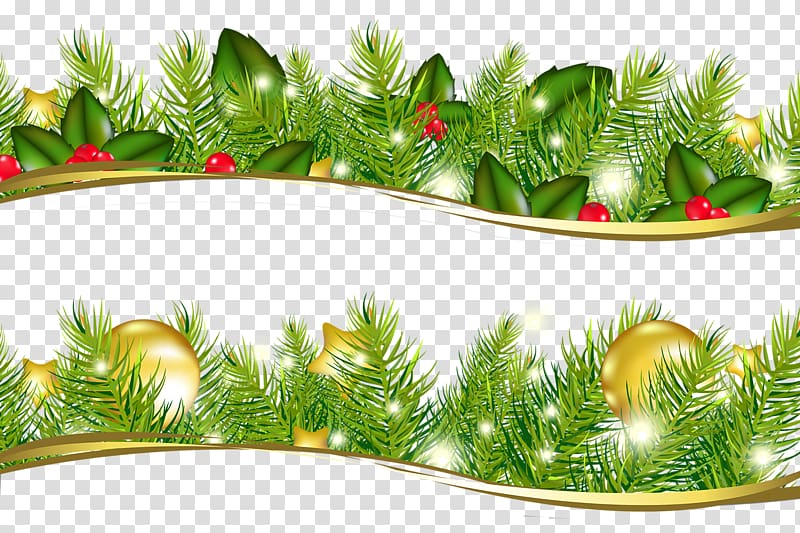 Garland Christmas Wreath, garland transparent background PNG clipart