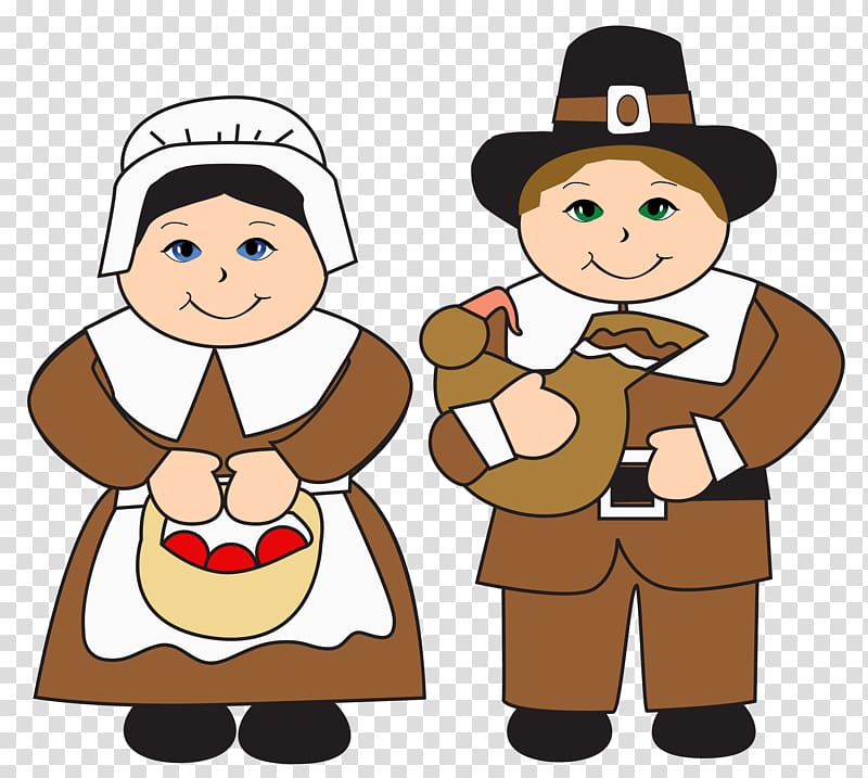woman carrying basket of fruit and chicken , Pilgrims Thanksgiving , Pilgrims transparent background PNG clipart