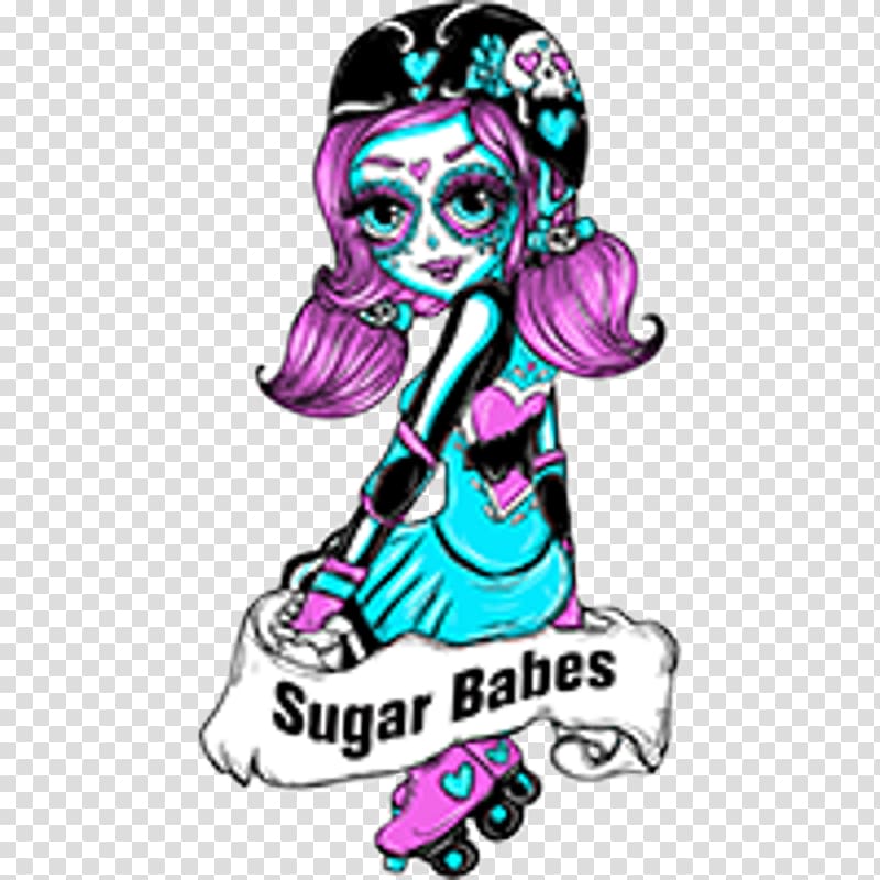 Sticker Pink M , Roller Derby transparent background PNG clipart