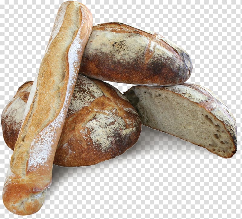 Rye bread Languedoc-Roussillon Baguette Organic food Bakery, bread transparent background PNG clipart