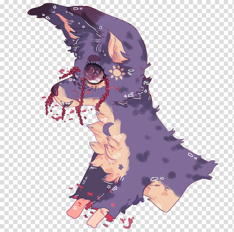 Illustration Cartoon Purple Legendary creature Costume, tendrils transparent background PNG clipart