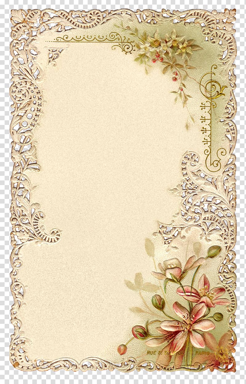 Paper Frames Parchment craft Playing card, pastel shades transparent background PNG clipart