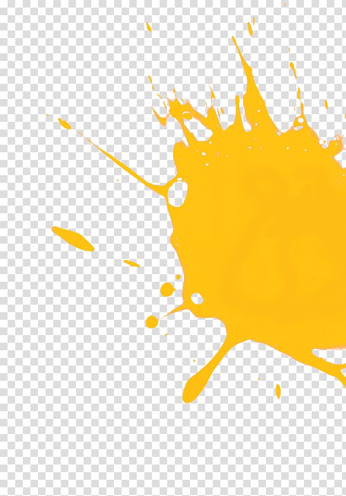 Stain Yellow Painting Art, painting transparent background PNG clipart