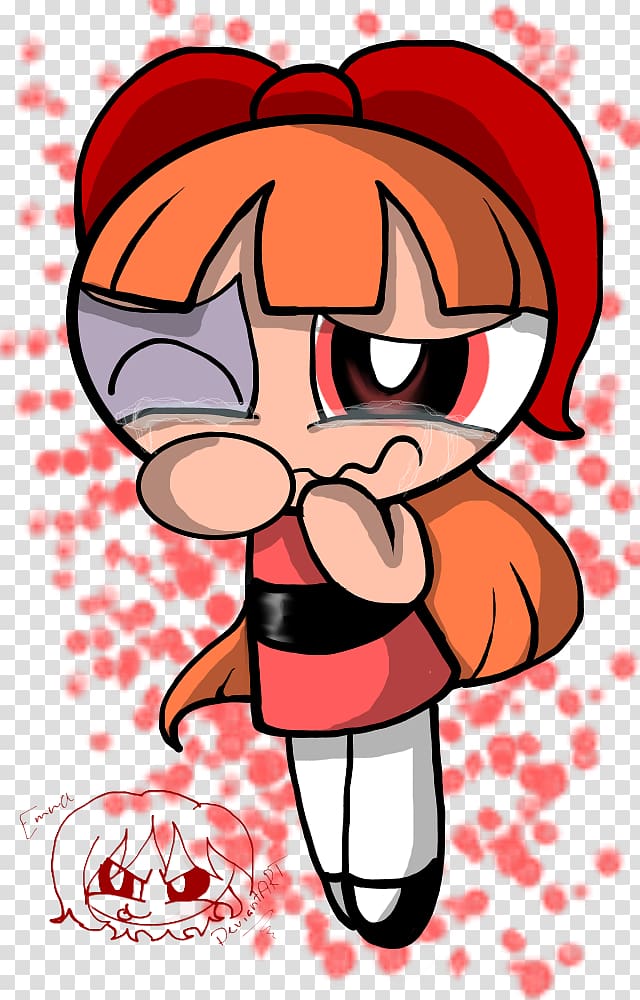 Sadness Crying Cartoon Network, blossom bubble powerpuff girls transparent background PNG clipart