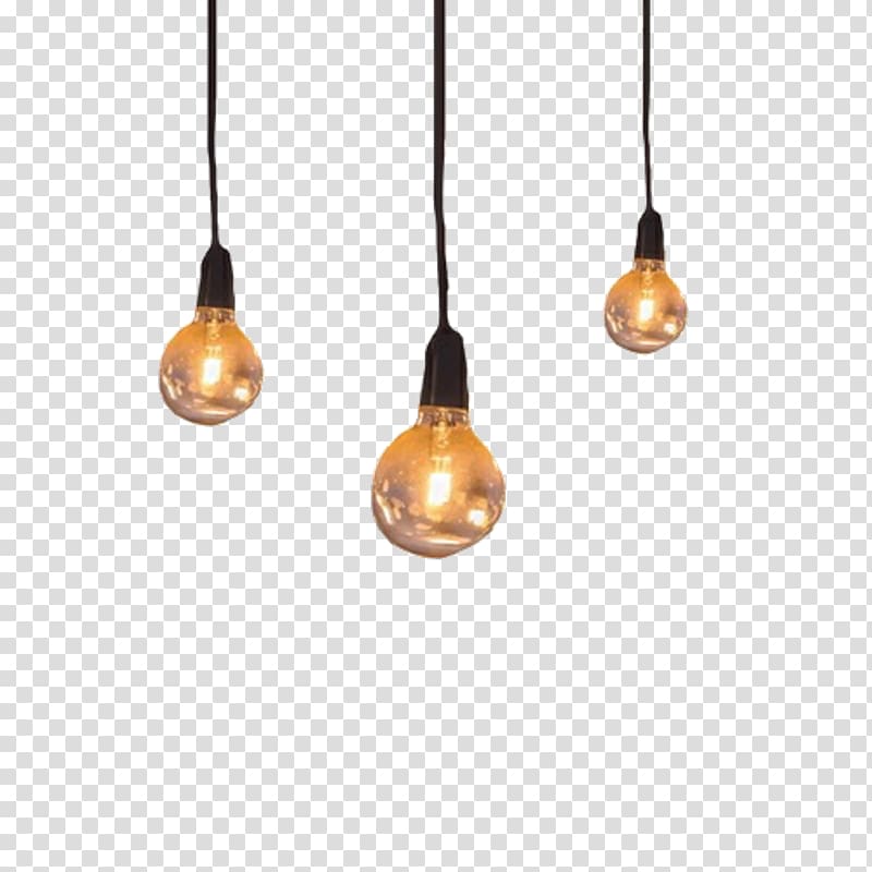 three switched on brown pendant lamps, Editing Overlay Desktop , hanging lights transparent background PNG clipart
