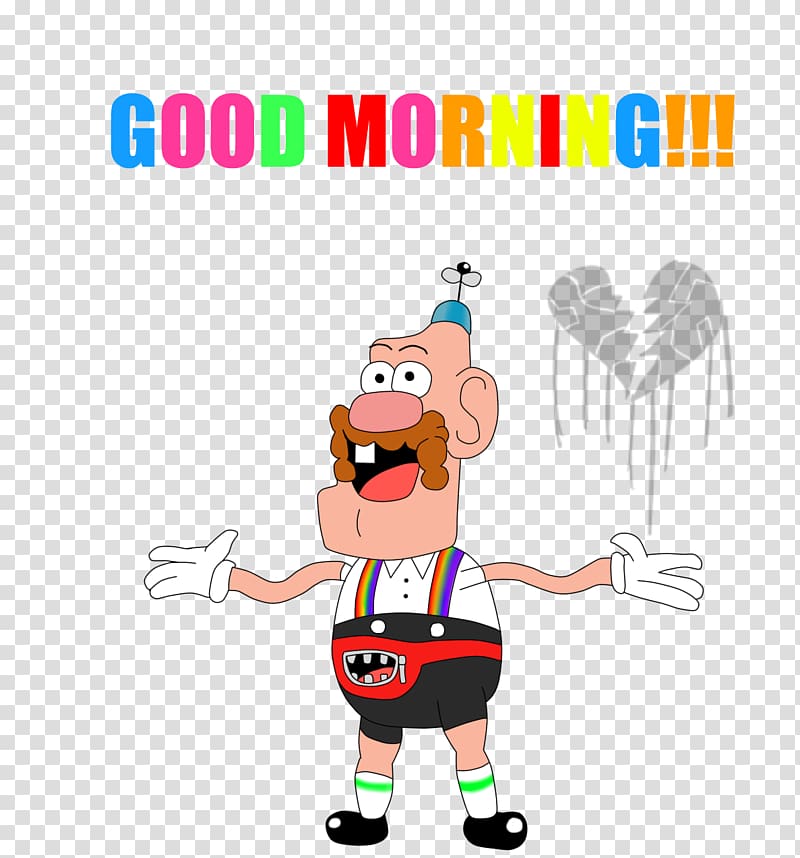 Pizza Steve Cartoon Network, good morning transparent background PNG clipart