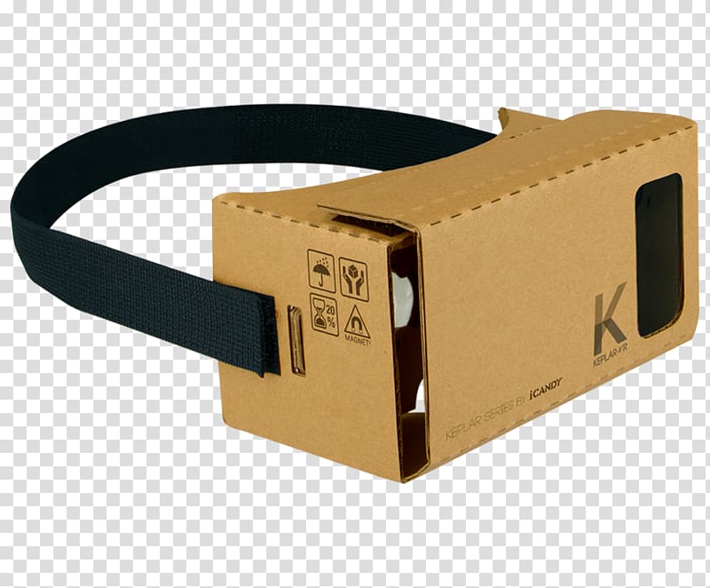 Virtual reality Google Cardboard Immersion Goggles, Cardboard transparent background PNG clipart