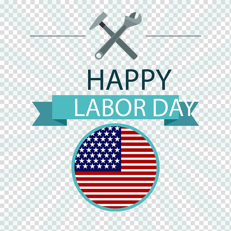Light Euclidean Labor Day Icon, Light radiation background with the US Labor Day flag transparent background PNG clipart