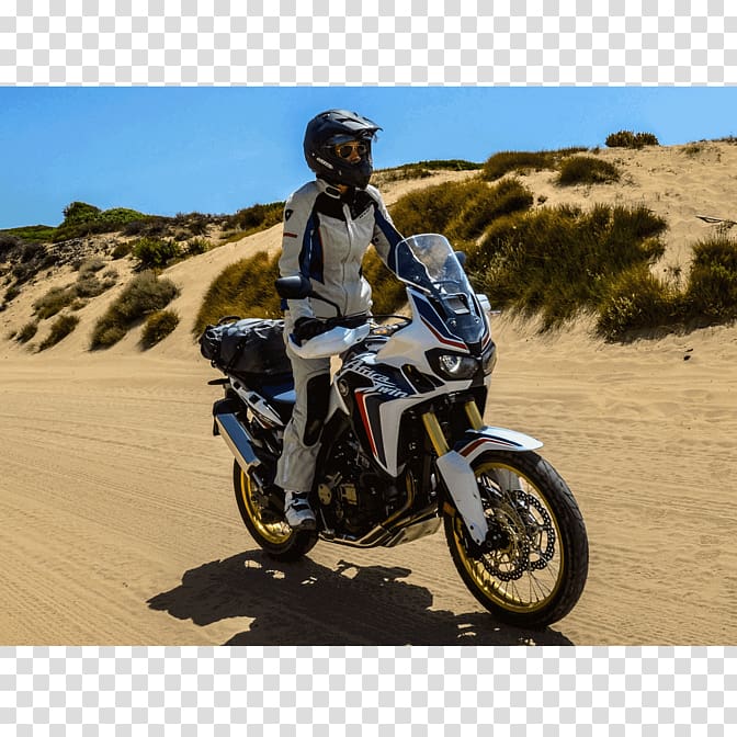 Motorcycle Honda Africa Twin Motocross Off-roading, motorcycle transparent background PNG clipart