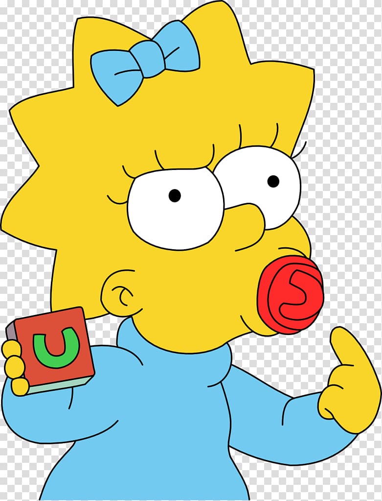 The Simpsons girl character illustration, Maggie Simpson Bart Simpson Lisa Simpson Marge Simpson Homer Simpson, Simpsons transparent background PNG clipart