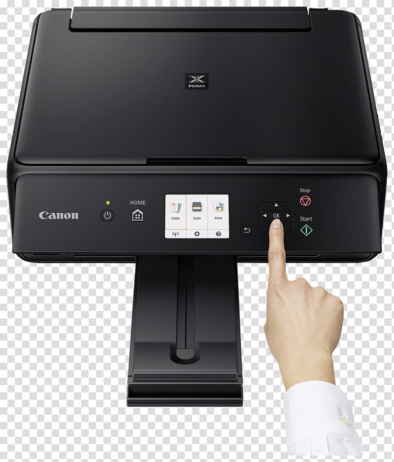 Multi-function printer Canon PIXMA TS5050 Inkjet printing, Canon printer transparent background PNG clipart