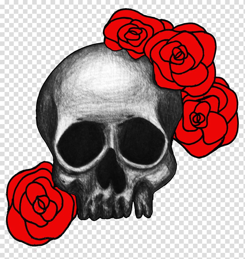 Skull Art Drawing Rose , skulls transparent background PNG clipart