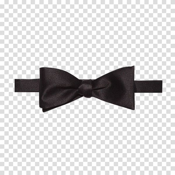 Bow tie Necktie Clothing Accessories Black Satin, BOW TIE transparent background PNG clipart