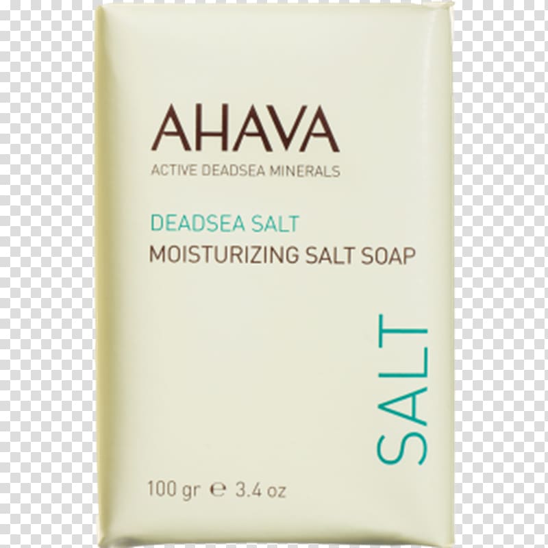 Dead Sea salt AHAVA Cosmetics Soap, soap transparent background PNG clipart