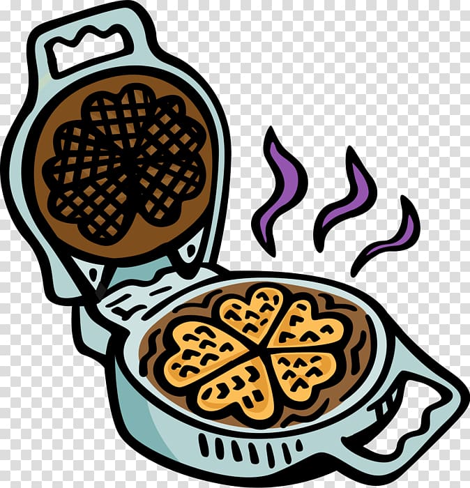 Belgian waffle Waffle Irons Open, eggo waffles transparent background PNG clipart