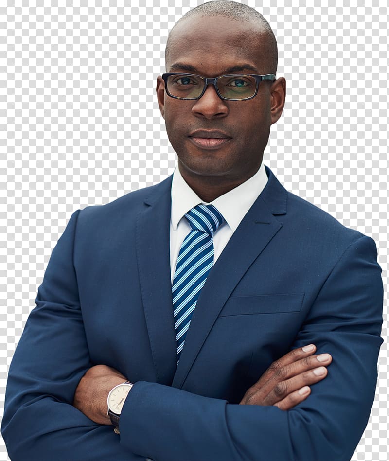 man wearing blue suit and eyeglasses, Businessperson African American Black Chief Executive, man transparent background PNG clipart
