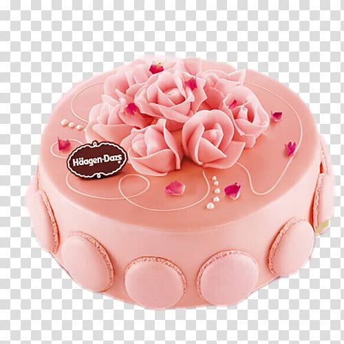 Ice cream cake Birthday cake Rainbow cookie Tiramisu, Pink cake transparent background PNG clipart
