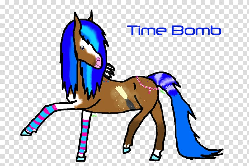 Mustang Pony Vertebrate Mane Halter, time bomb transparent background PNG clipart